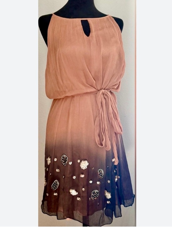 Bar III Dresses & Skirts - Ombre Tie-Waist Midi Dress